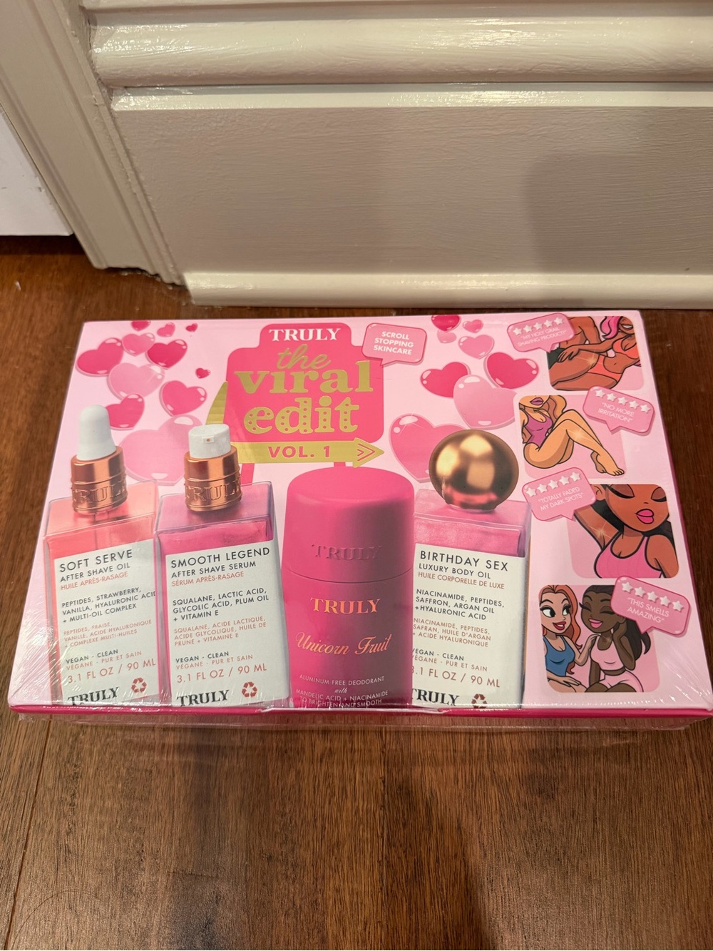 TRULY Bright Pink Skincare Gift Box